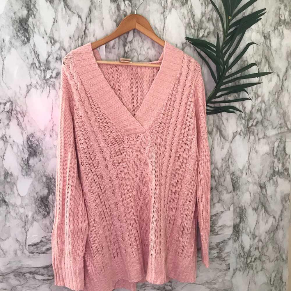 Faded glory pink hooded sweater